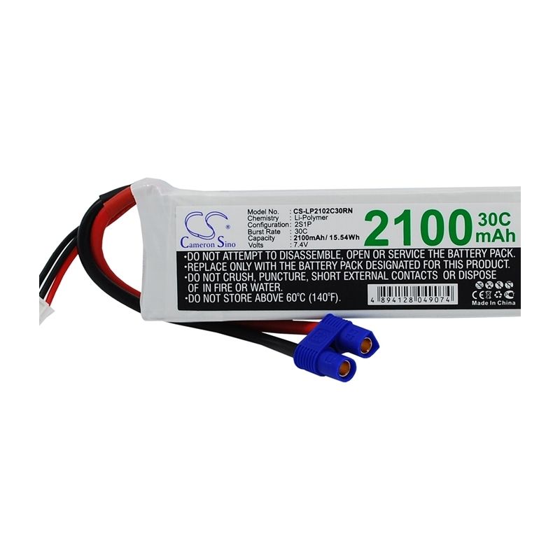 Li-Polymer Battery fits Cameron Sino, Cs-lp2102c30rn 7.4V, 2100mAh RC Cameron Sino Technology Limited