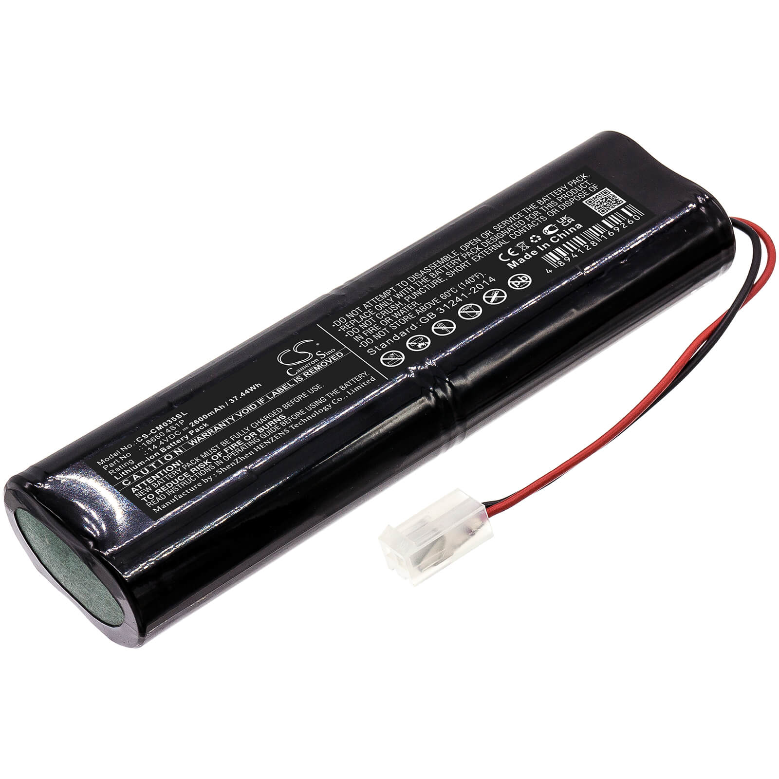 Li-Polymer Battery fits Custom Battery Packs 14.4V, 2600mAh Battery Pack Cameron Sino Technology Limited