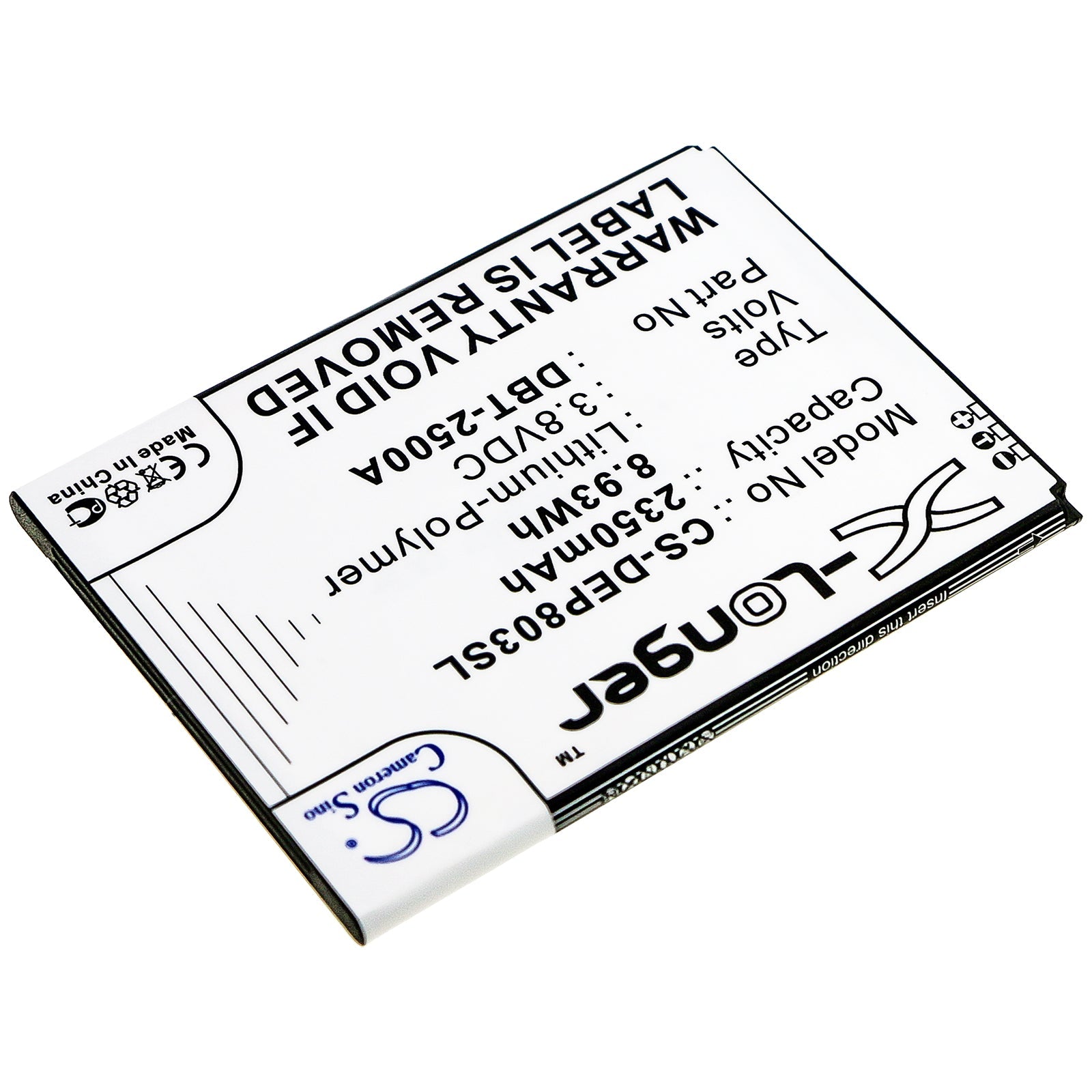 Li - Polymer Battery fits Doro, 8035, Dsb - 0170 3.8V, 2350mAh - Batterybuyer.ca