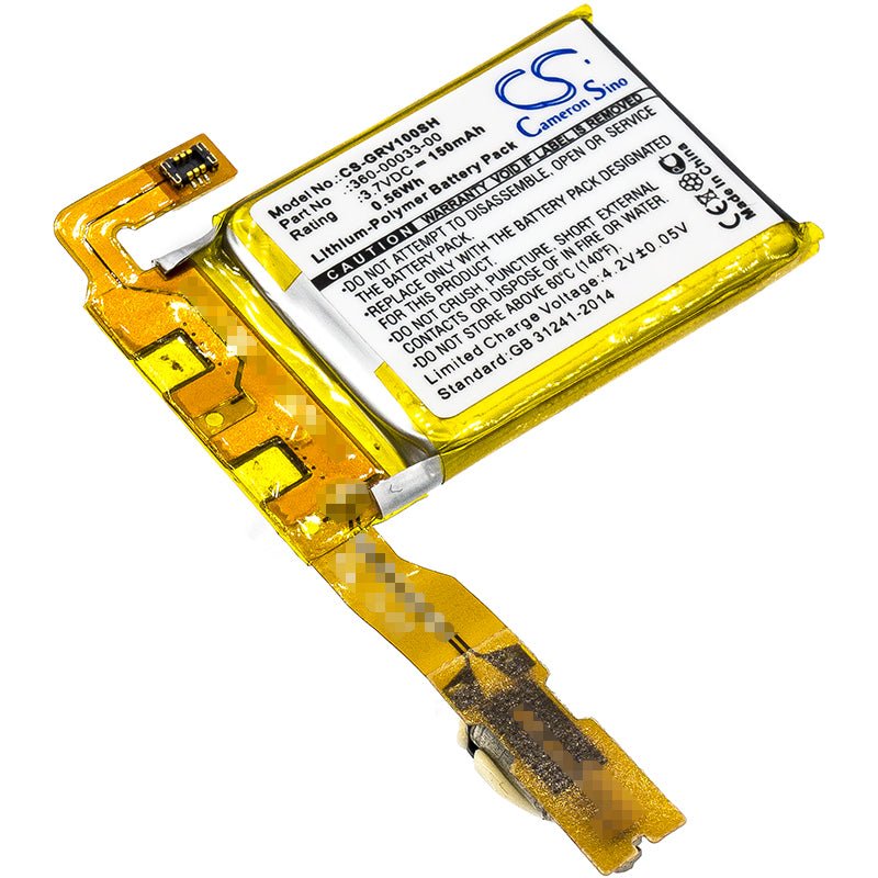 Li-Polymer Battery fits Garmin, Vivoactive 3.7V, 150mAh Smartwatch Cameron Sino Technology Limited