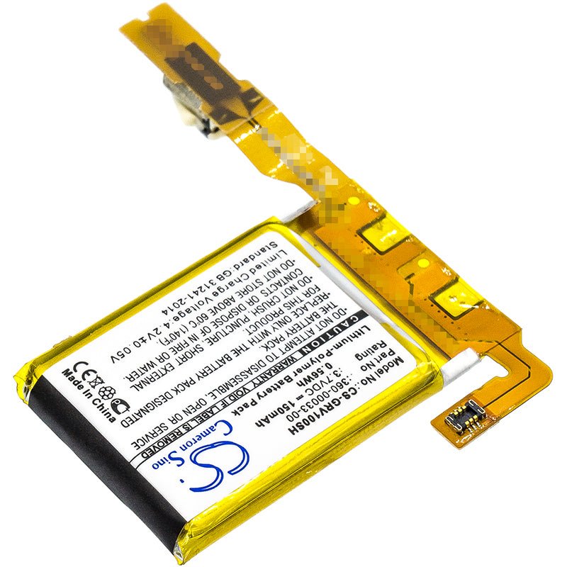 Li-Polymer Battery fits Garmin, Vivoactive 3.7V, 150mAh Smartwatch Cameron Sino Technology Limited