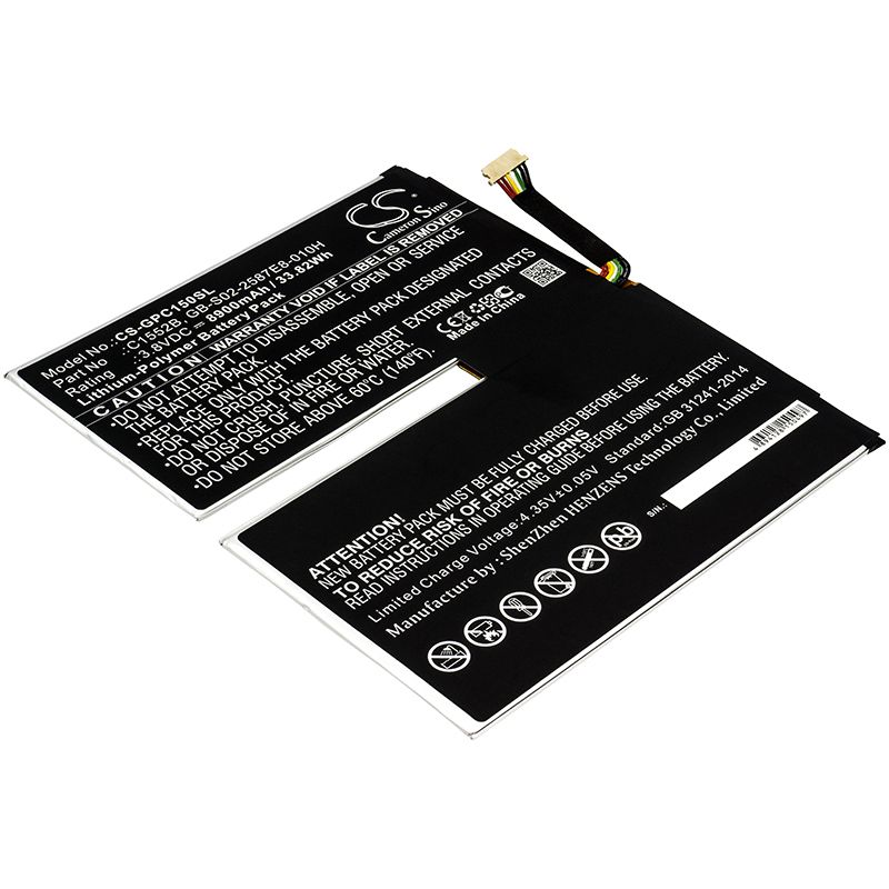 Li-Polymer Battery fits Google, C1502w, C1552b 3.8V, 8900mAh Computer Cameron Sino Technology Limited (Suspended)
