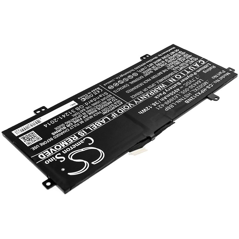 Li-Polymer Battery fits Hp, Chromebook X360 12b-ca0000ng, Chromebook X360 12b-ca0000ns 7.7V, 4950mAh Notebook & Laptop Cameron Sino Technology Limited