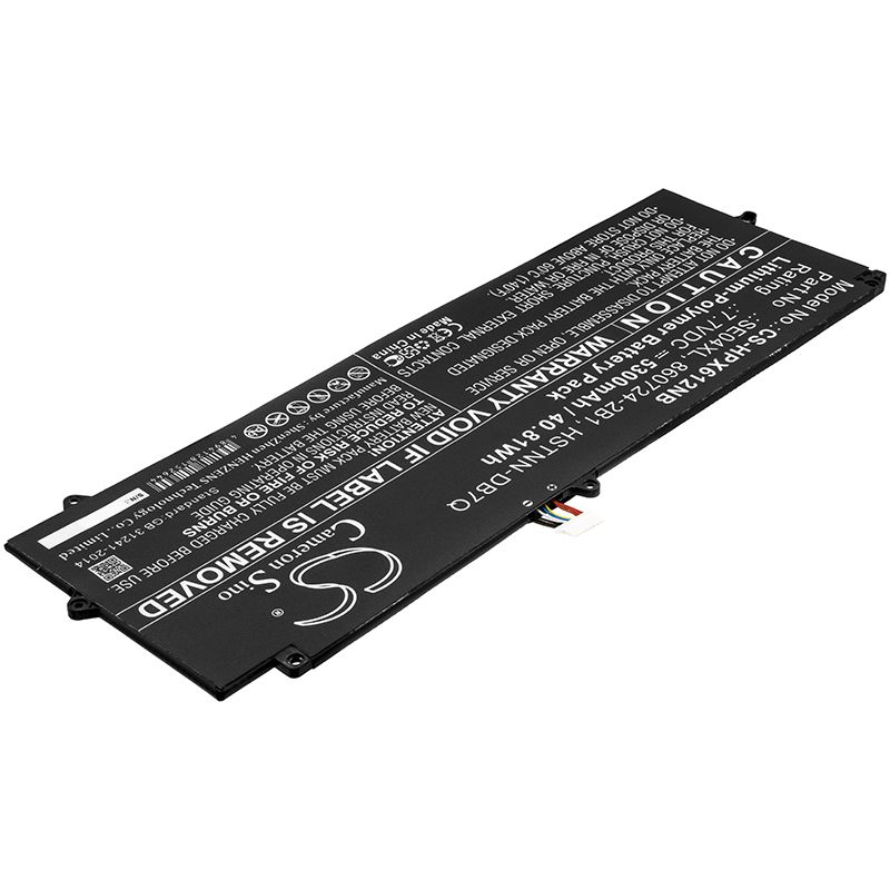 Li-polymer Battery Fits Hp, Pro Tablet X2 612 G2, Pro Tablet X2 612 G2(1dt63aw) 7.7v, 5300mah Notebook & Laptop Cameron Sino Technology Limited