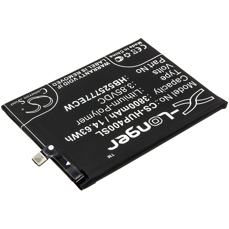 Li - Polymer Battery fits Huawei, Ana - an00, Ana - tn00 3.85V, 3800mAh - Batterybuyer.ca