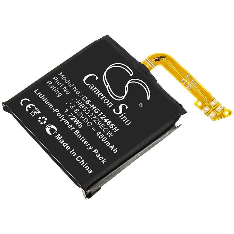 Li-Polymer Battery fits Huawei, Hb532729ecw 3.82V, 450mAh Smartwatch Cameron Sino Technology Limited