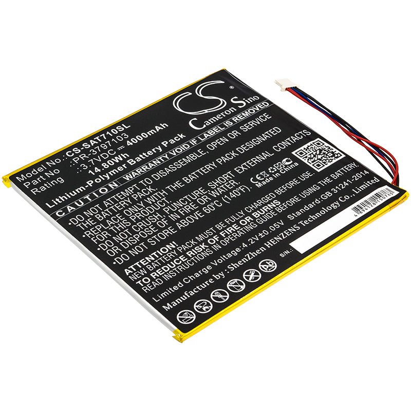 Li-Polymer Battery fits Insignia, Flex Ns, P08a7100 3.7V, 4000mAh Computer Cameron Sino Technology Limited