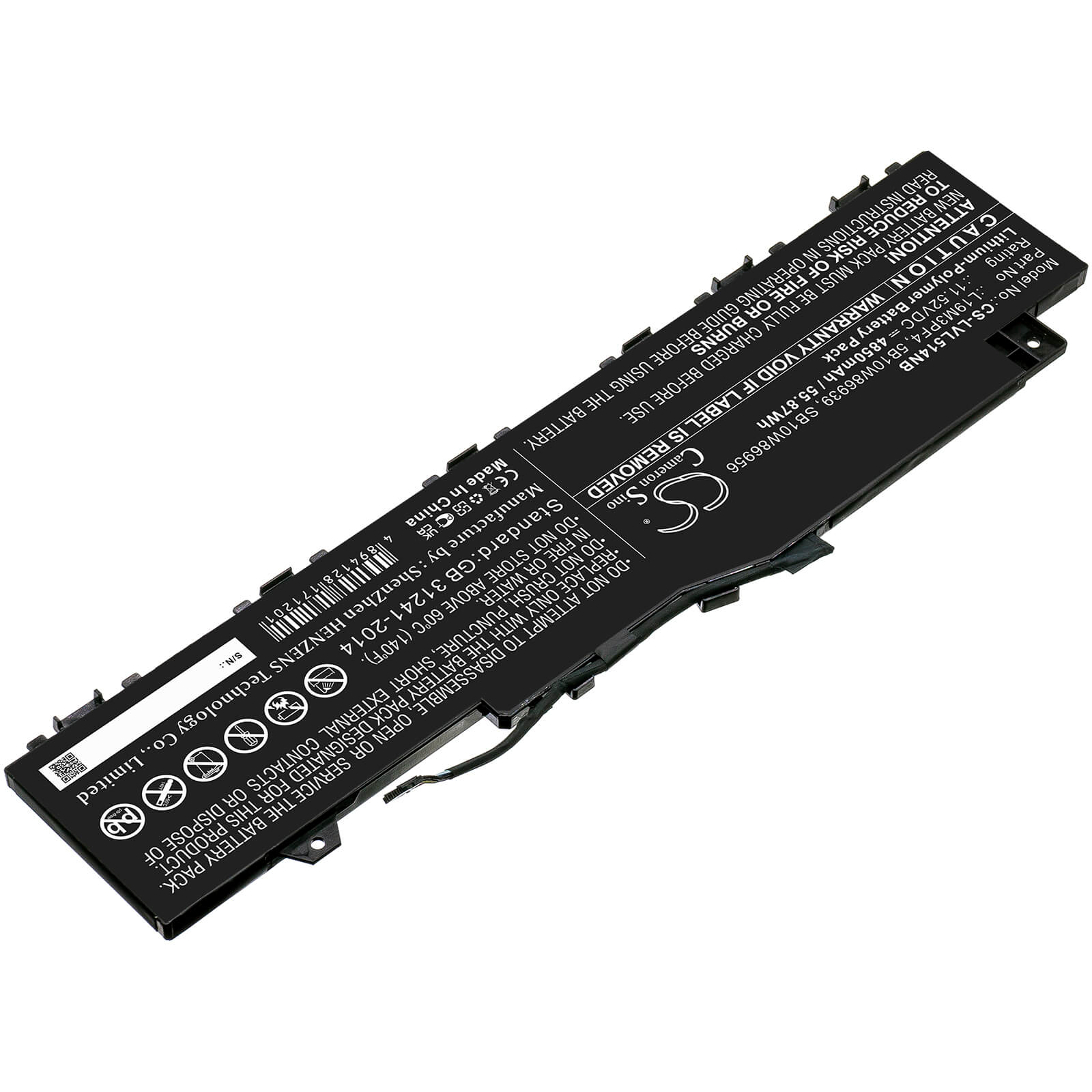 Li-Polymer Battery fits Lenovo, Ducati 5 82es000dau, Ideapad 5 14are05 11.52V, 4850mAh / 55.87Wh Notebook & Laptop Cameron Sino Technology Limited
