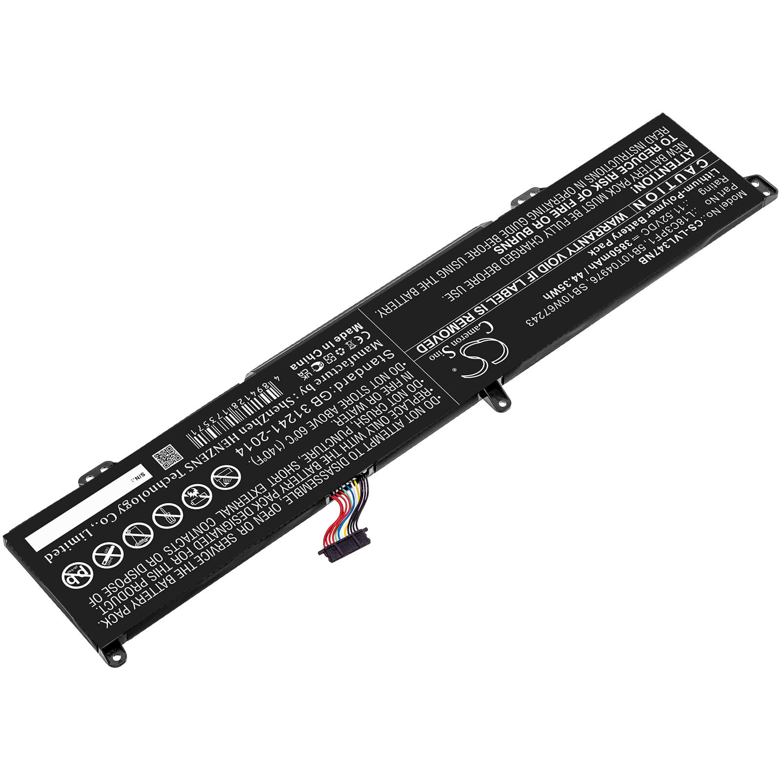 Li-Polymer Battery fits Lenovo, Ideapad L340 15 Gaming, Ideapad L340 17 Gaming 11.52V, 3850mAh / 44.35Wh Notebook & Laptop Cameron Sino Technology Limited