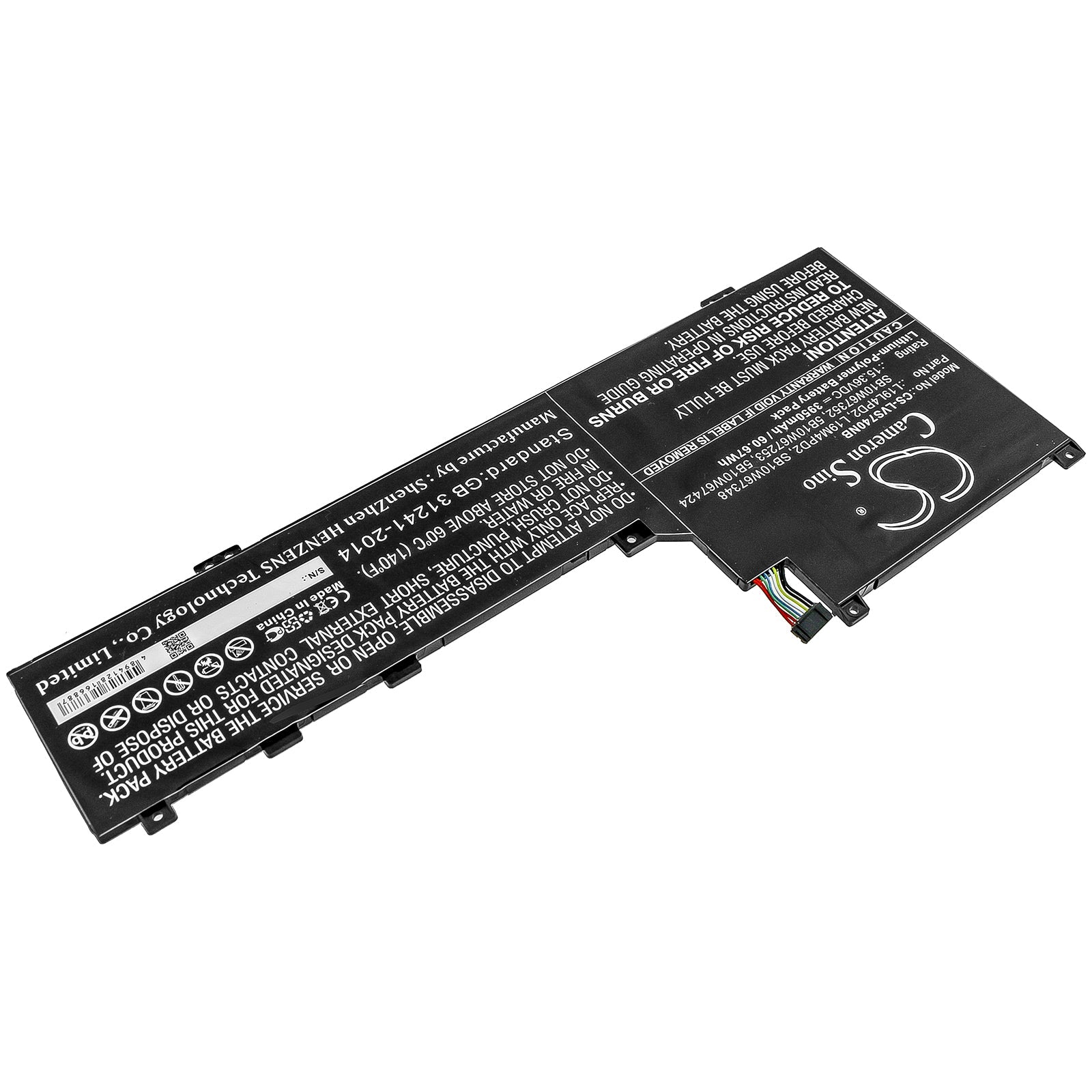 Li-Polymer Battery fits Lenovo, Ideapad S740-14iil, Ideapad S740-14iil-81rt, Yoga S740 14 15.36V, 3950mAh Notebook & Laptop Cameron Sino Technology Limited