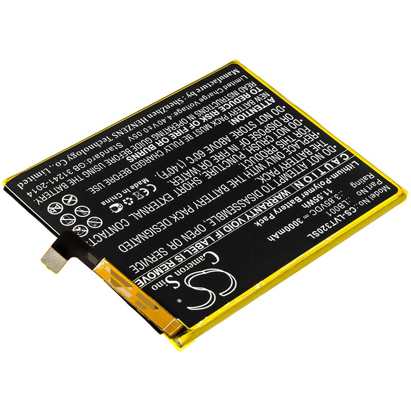 Li-Polymer Battery fits Lenovo, K320t, Paby0001cn 3.85V, 3000mAh Mobile & SmartPhone Cameron Sino Technology Limited