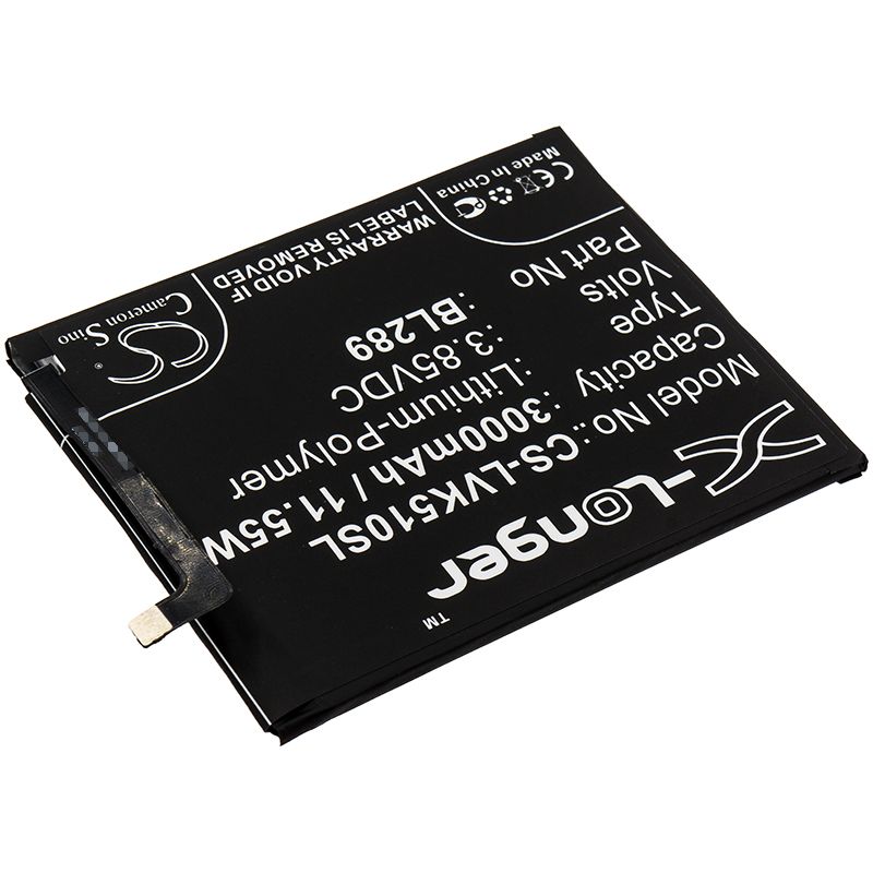 Li - Polymer Battery fits Lenovo, K5 Play, L38021 3.85V, 3000mAh - Batterybuyer.ca