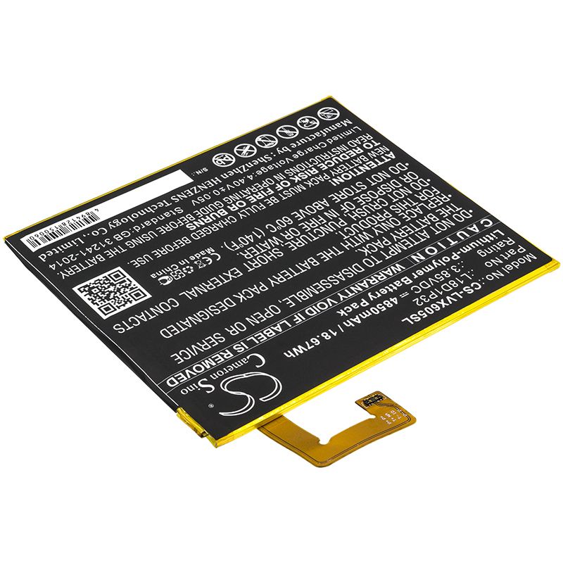 Li-Polymer Battery fits Lenovo, Smart Tab M10, Tb-x605f 3.85V, 4850mAh Tablet Cameron Sino Technology Limited