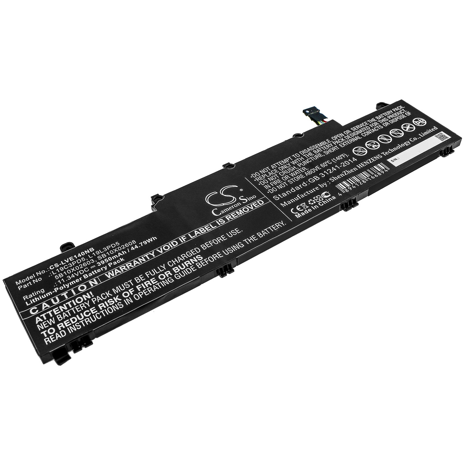 Li-Polymer Battery fits Lenovo, Thinkpad E14 Gen 2, Thinkpad E14 Gen2-20ta000dge 11.34V, 3950mAh Notebook & Laptop Cameron Sino Technology Limited