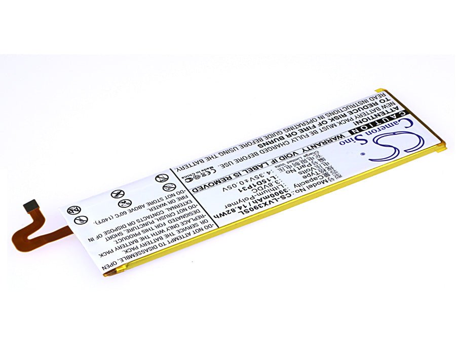 Li-Polymer Battery fits Lenovo, Yoga Tab 3 Pro, Yoga Tab 3 Pro 11.1" 3.8V, 3900mAh Tablet Cameron Sino Technology Limited