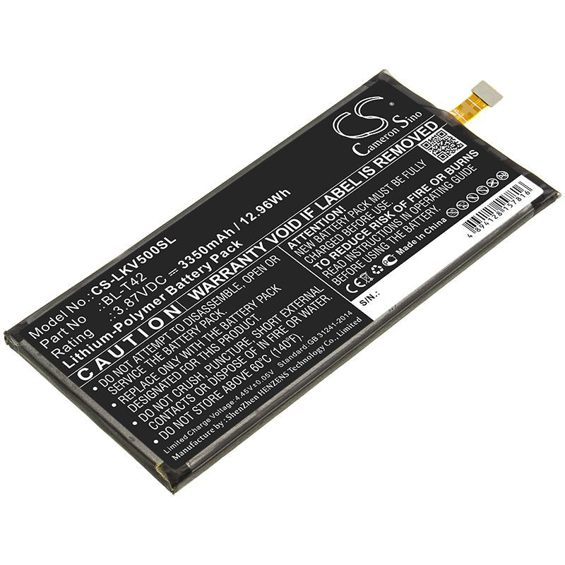 Li - Polymer Battery fits Lg, Bl - t42 3.87V, 3350mAh - Batterybuyer.ca