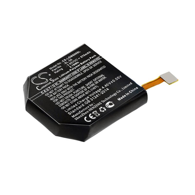 Li-Polymer Battery fits Lg, Watch Urbane Edition Lte 3.85V, 570mAh Smartwatch Cameron Sino Technology Limited