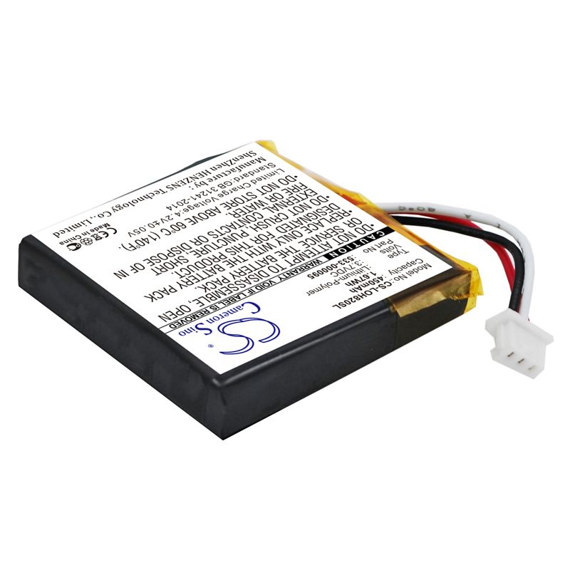 Li-Polymer Battery fits Logitech, H820e 3.7V, 450mAh Wireless Headset Cameron Sino Technology Limited