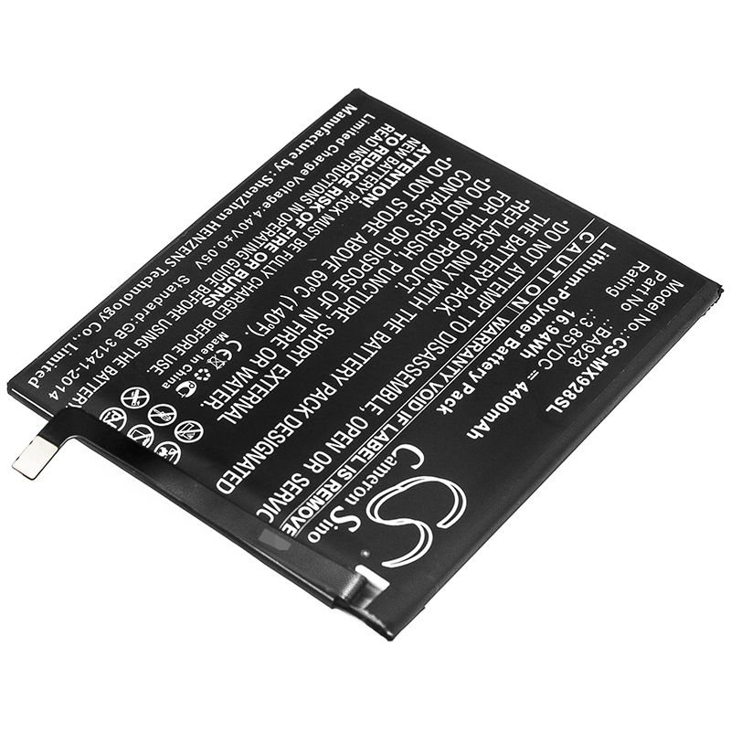 Li-Polymer Battery fits Meizu, 16t, M1928 3.85V, 4400mAh Mobile & SmartPhone Cameron Sino Technology Limited