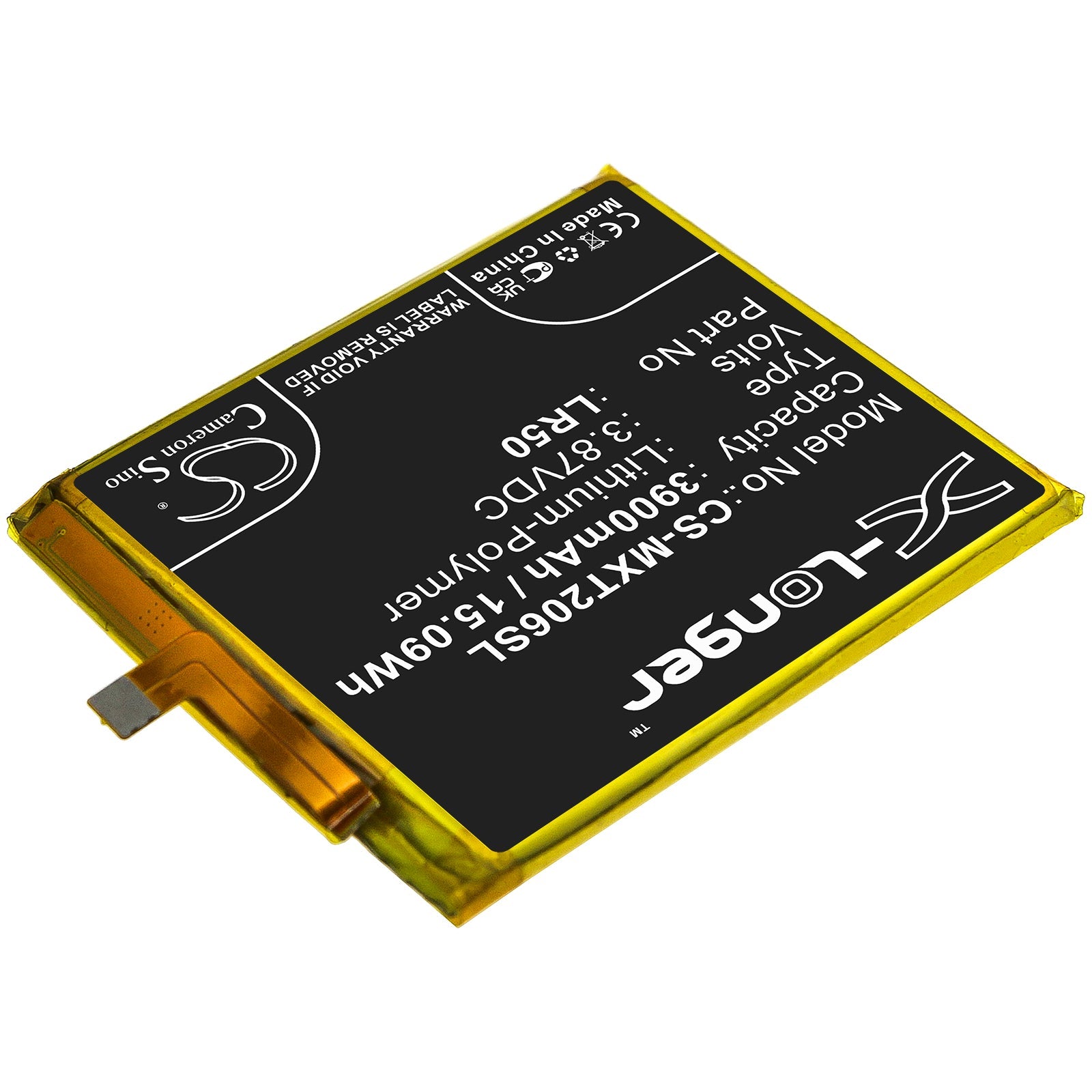 Li-Polymer Battery fits Motorola, Moto Edge, Moto Edge 5g 3.85V, 4250mAh Mobile & SmartPhone Cameron Sino Technology Limited