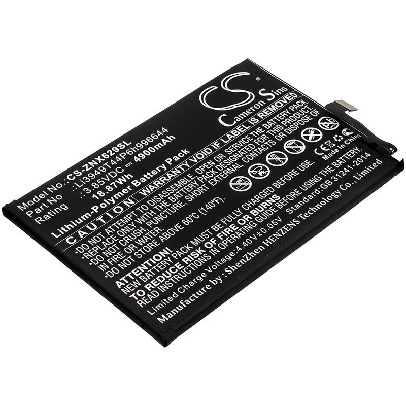 Li-Polymer Battery fits Nubia, Nx629j, Red Magic 3s 3.85V, 4900mAh Mobile & SmartPhone Cameron Sino Technology Limited