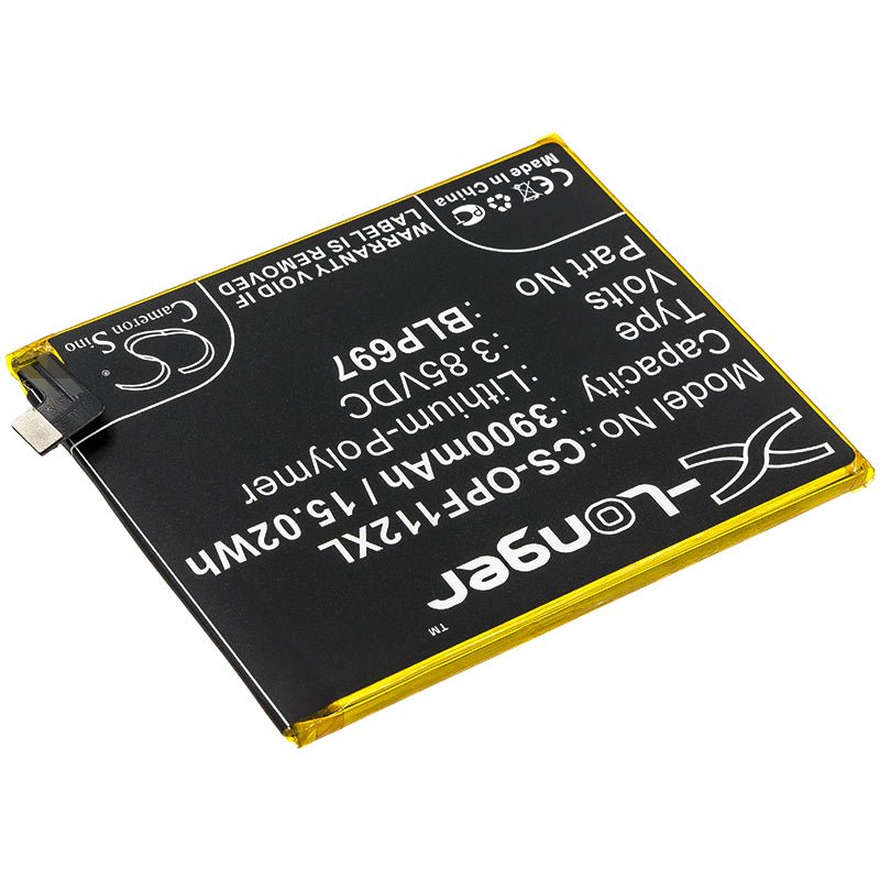 Li - Polymer Battery fits Oppo, Cph1969, F11 Pro 3.85V, 3900mAh - Batterybuyer.ca