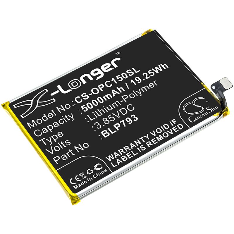 Li - Polymer Battery fits Oppo, Realme C12, Realme C15 3.85V, 5850mAh - Batterybuyer.ca