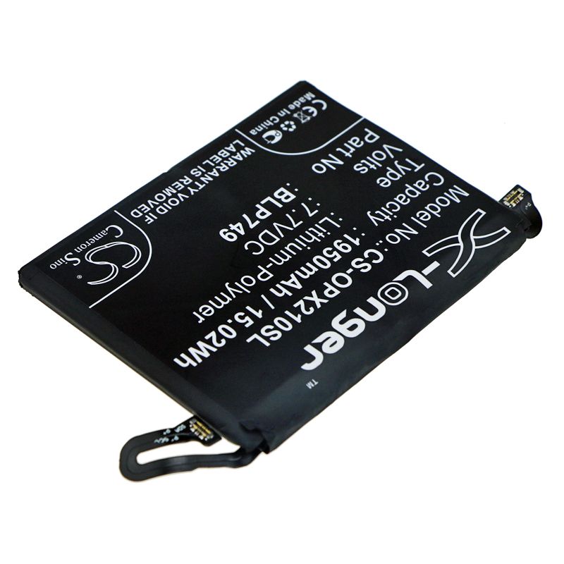 Li-Polymer Battery fits Oppo, Relme X2 Pro, Rmx1931 7.7V, 1950mAh Mobile & SmartPhone Cameron Sino Technology Limited
