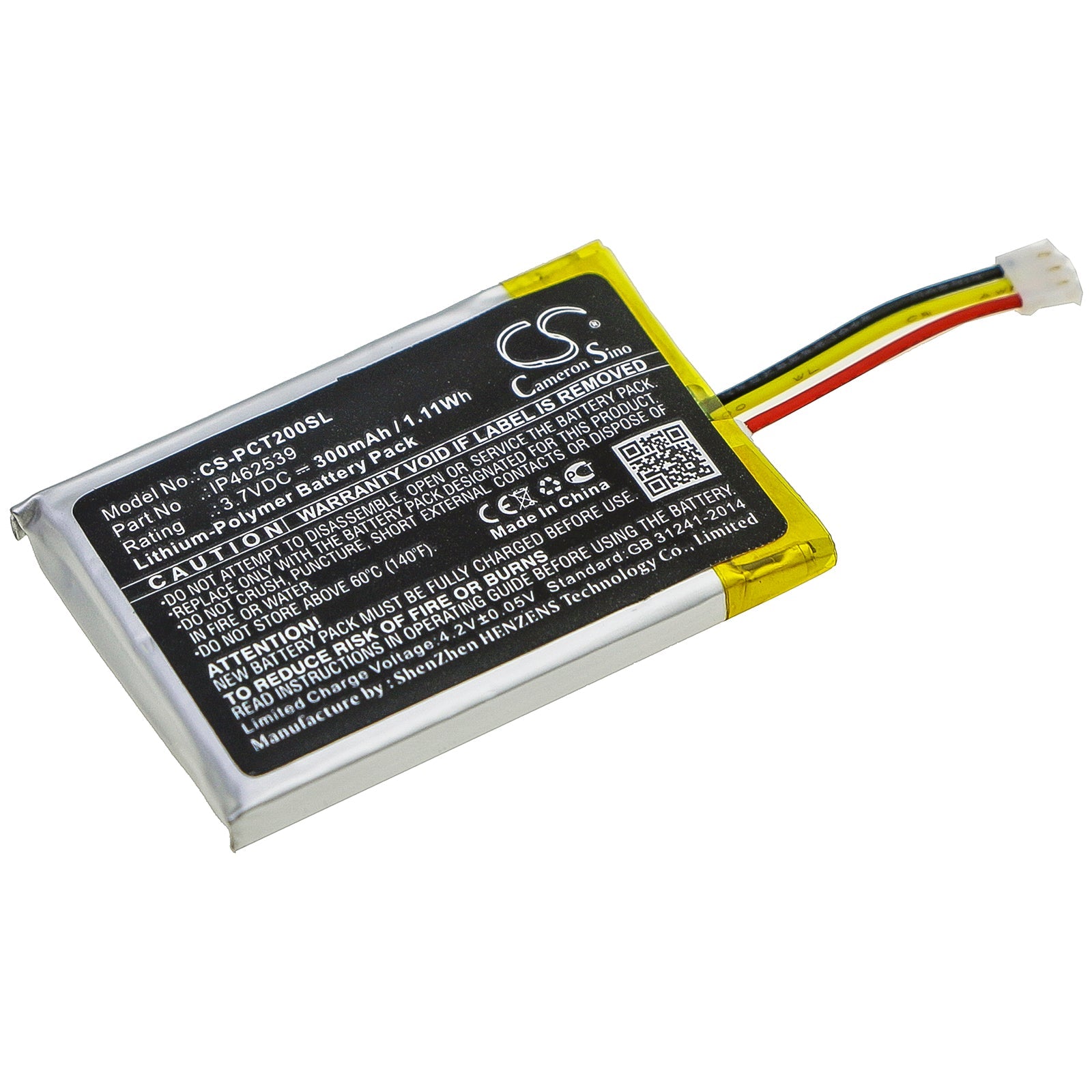 Li-Polymer Battery fits Phonak, Compilot, Compilot Ii 3.7V, 300mAh Wireless Headset Cameron Sino Technology Limited