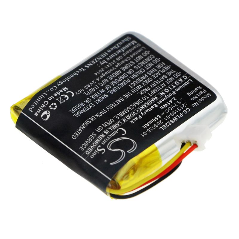 Li-Polymer Battery fits Plantronics, Savi 8220, Savi W8220 3.7V, 650mAh Wireless Headset Cameron Sino Technology Limited