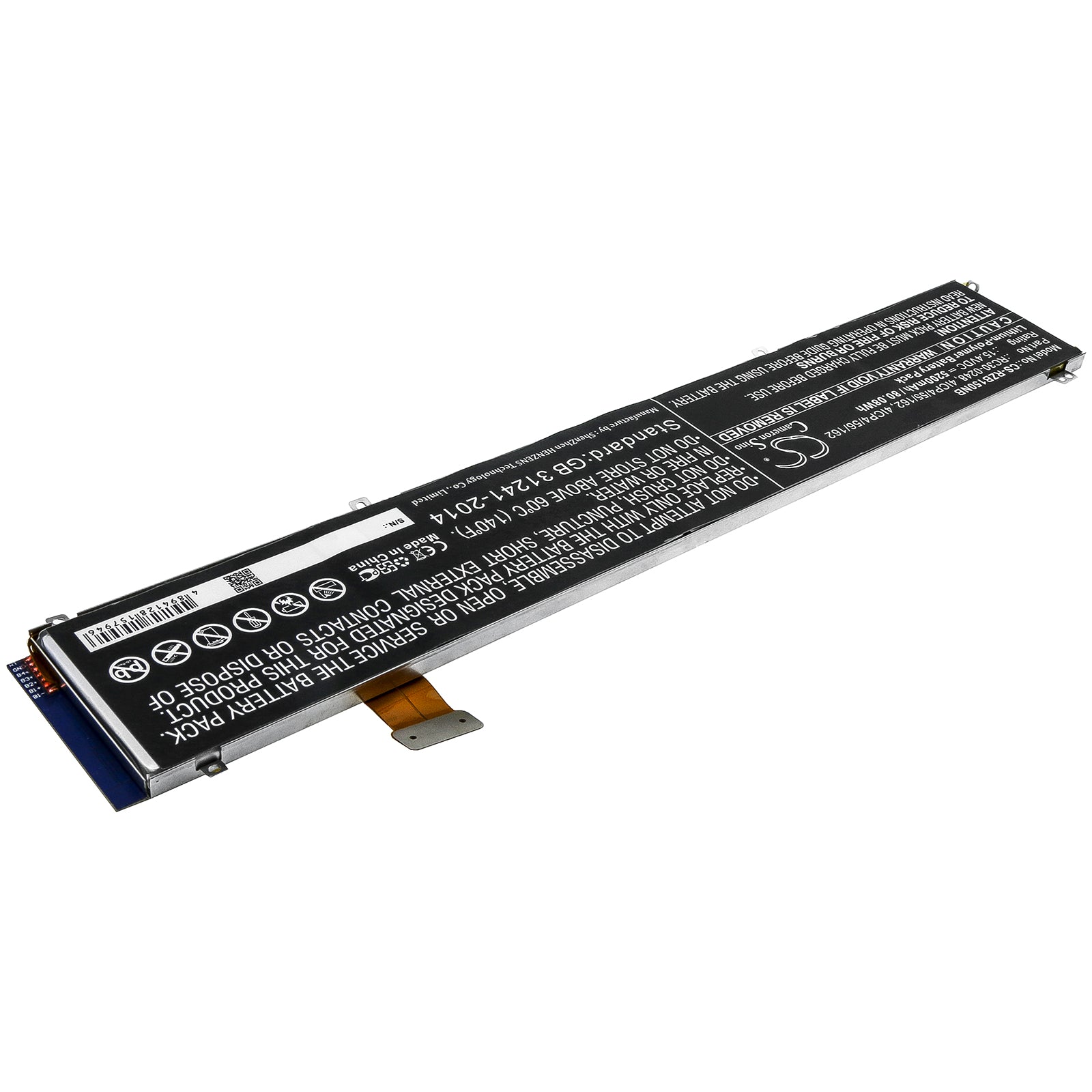 Li-Polymer Battery fits Razer, 4icp4/55/162, 4icp4/56/162, Rc30-0248 15.4V, 5200mAh Notebook & Laptop Cameron Sino Technology Limited