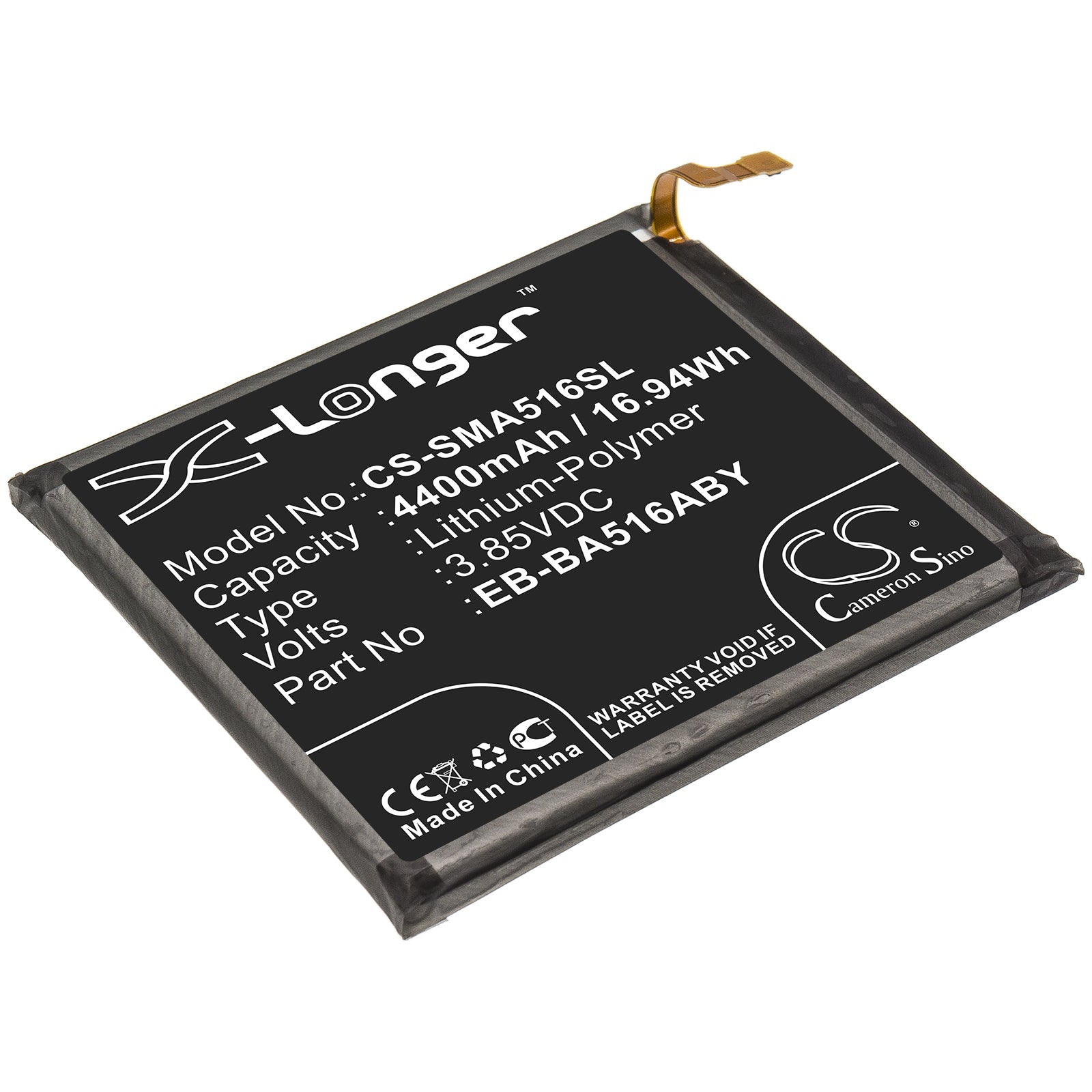 Li-Polymer Battery fits Samsung, Eb-ba516aby, Gh82-22889a 3.85V, 4400mAh Mobile & SmartPhone Cameron Sino Technology Limited