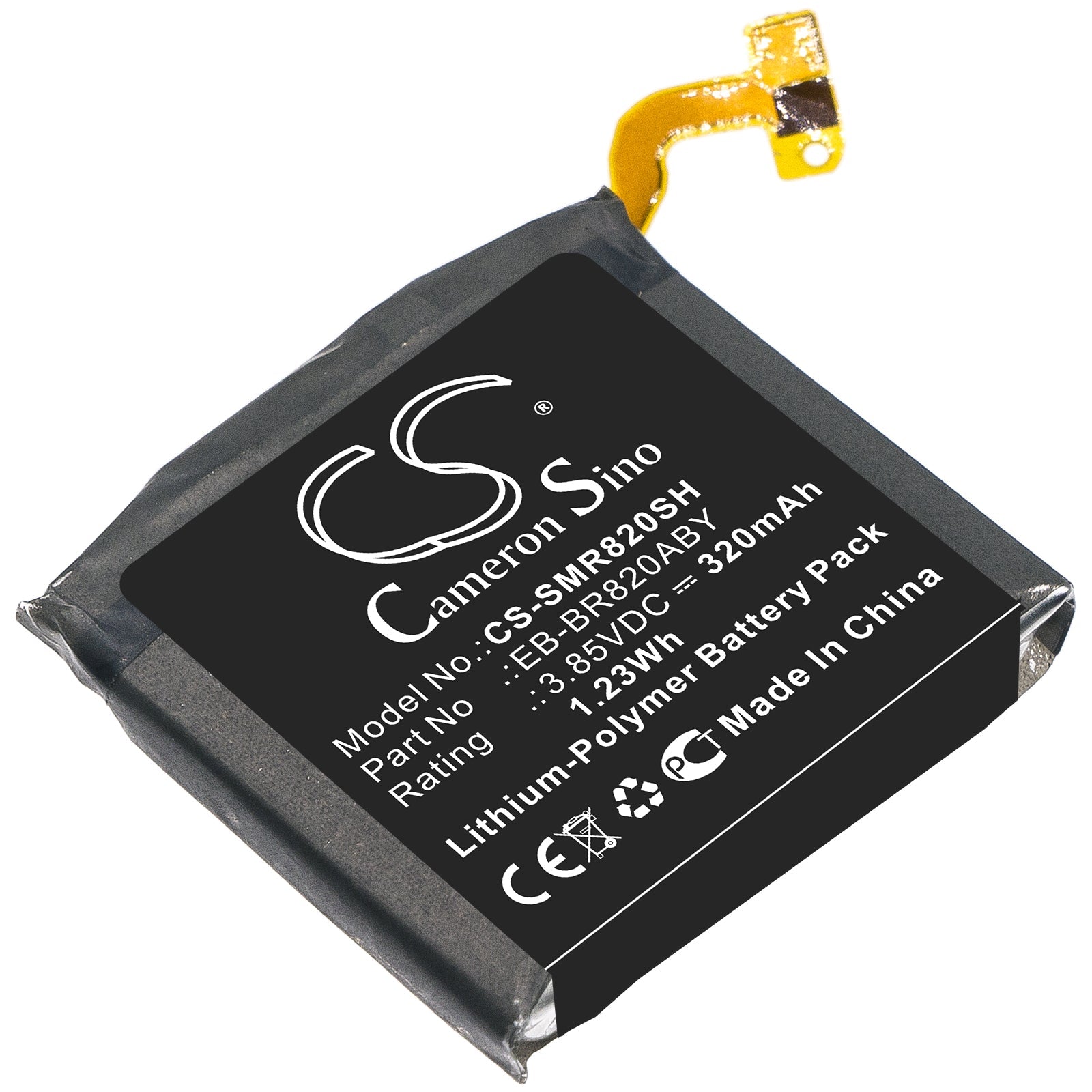 Li-Polymer Battery fits Samsung, Eb-br820aby, Gh43-04966a 3.85V, 320mAh Smartwatch Cameron Sino Technology Limited