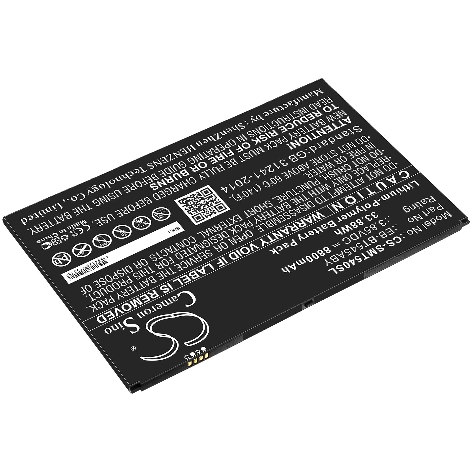 Li-Polymer Battery fits Samsung, Eb-bt545aby 3.85V, 8800mAh Tablet Cameron Sino Technology Limited