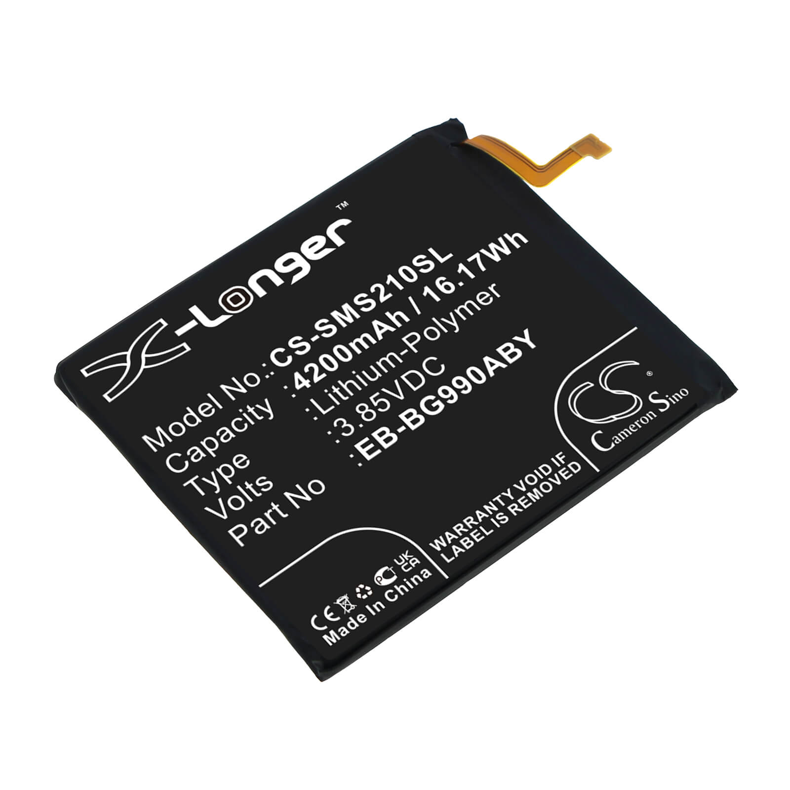 Li - Polymer Battery fits Samsung, Galaxy S21 Fan Edition 5g, Galaxy S21 Fe 5g 3.85V, 4200mAh / 16.17Wh - Batterybuyer.ca