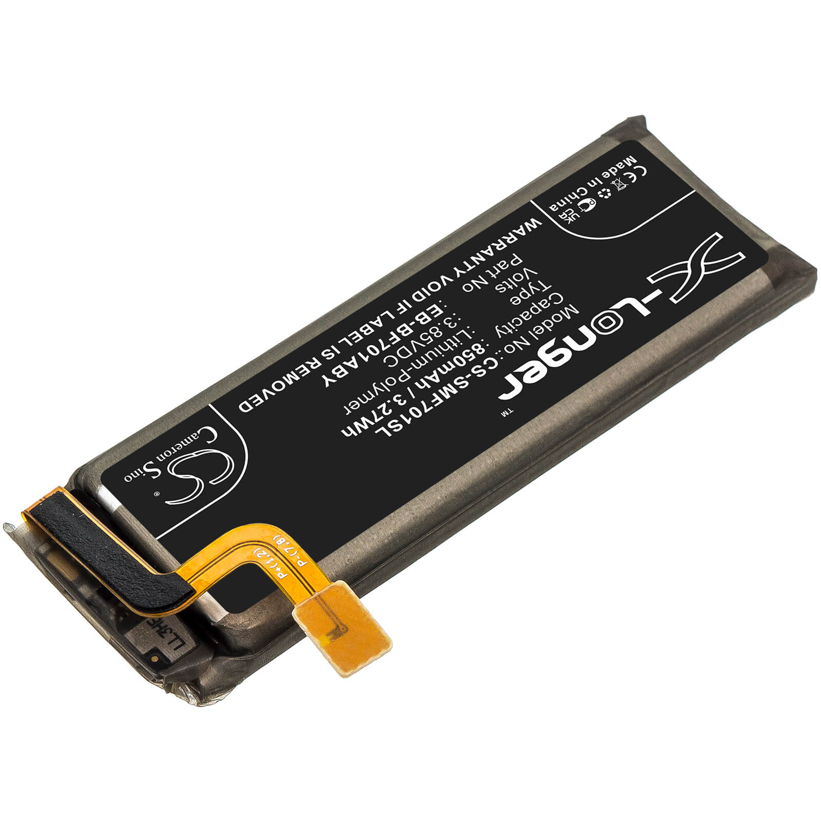 Li - Polymer Battery fits Samsung, Galaxy Z Flip, Sm - f7000 3.85V, 850mAh / 3.27Wh - Batterybuyer.ca