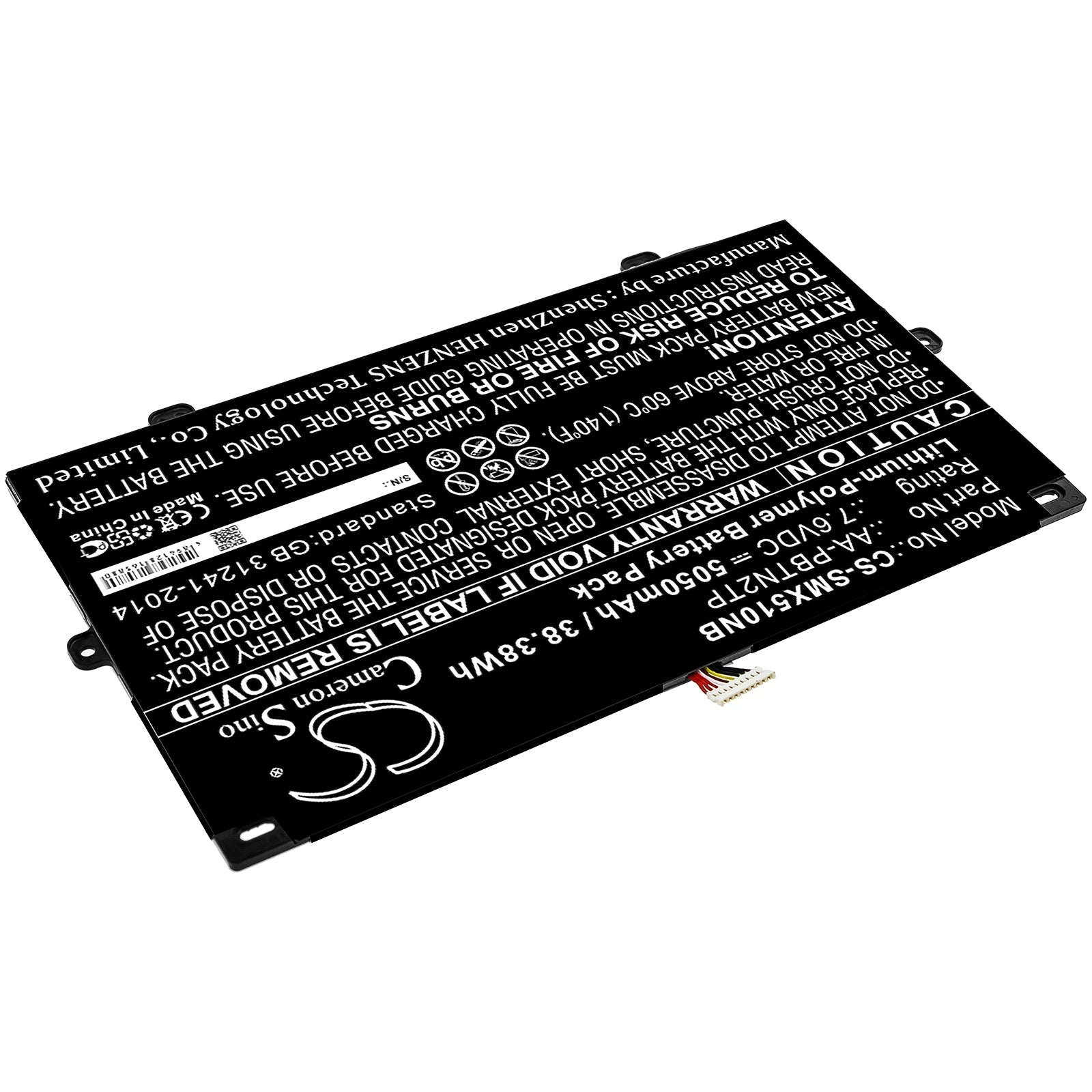 Li-Polymer Battery fits Samsung, Xe510c24, Xe510c24-k01us, Xe510c24-k04us 7.6V, 5050mAh Notebook & Laptop Cameron Sino Technology Limited