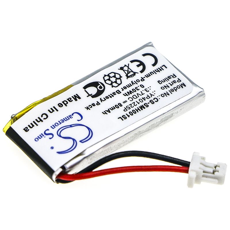 Li-Polymer Battery fits Sena, 10u-ar-01, 10u-hr-01 3.7V, 80mAh Wireless Headset Cameron Sino Technology Limited
