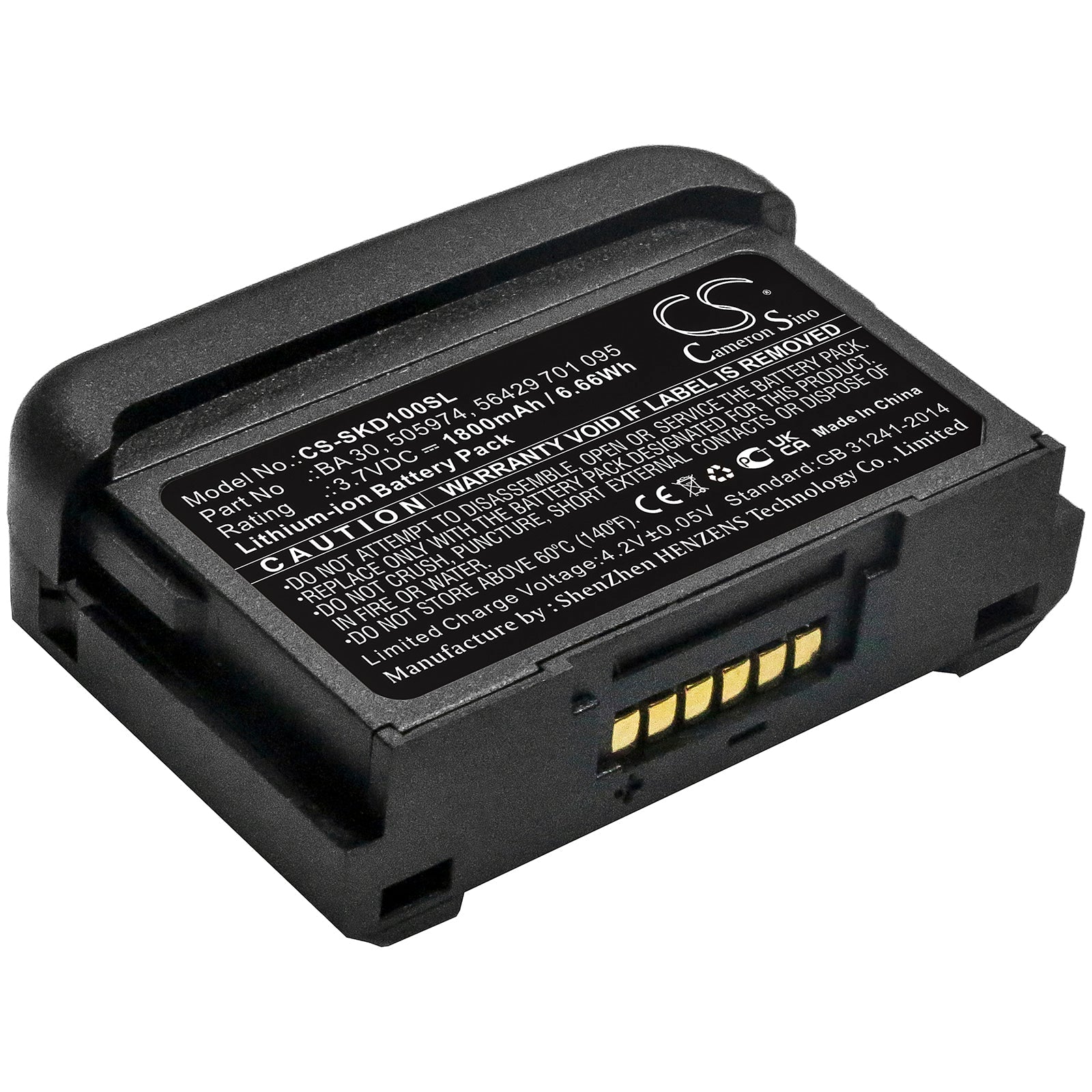 Li-Polymer Battery fits Sennheiser, Avx Bodypack Transmitter, Avx Sk Bodypack Transmitters 3.7V, 1800mAh Stage Monitor System Cameron Sino Technology Limited