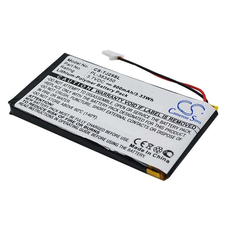 Li-Polymer Battery fits Sony, Clie Peg-tj25, Clie Peg-tj35 3.7V, 900mAh PDA & Pocket PC Cameron Sino Technology Limited