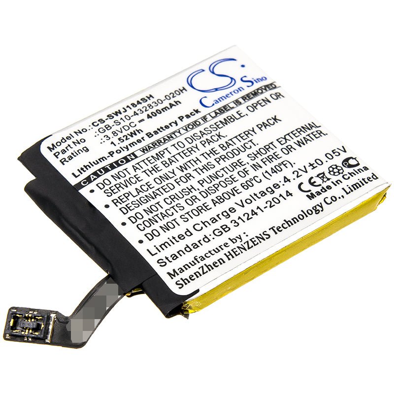 Li-Polymer Battery fits Sony, Gb-s10-432830-020h 3.8V, 400mAh Home Electronics Cameron Sino Technology Limited