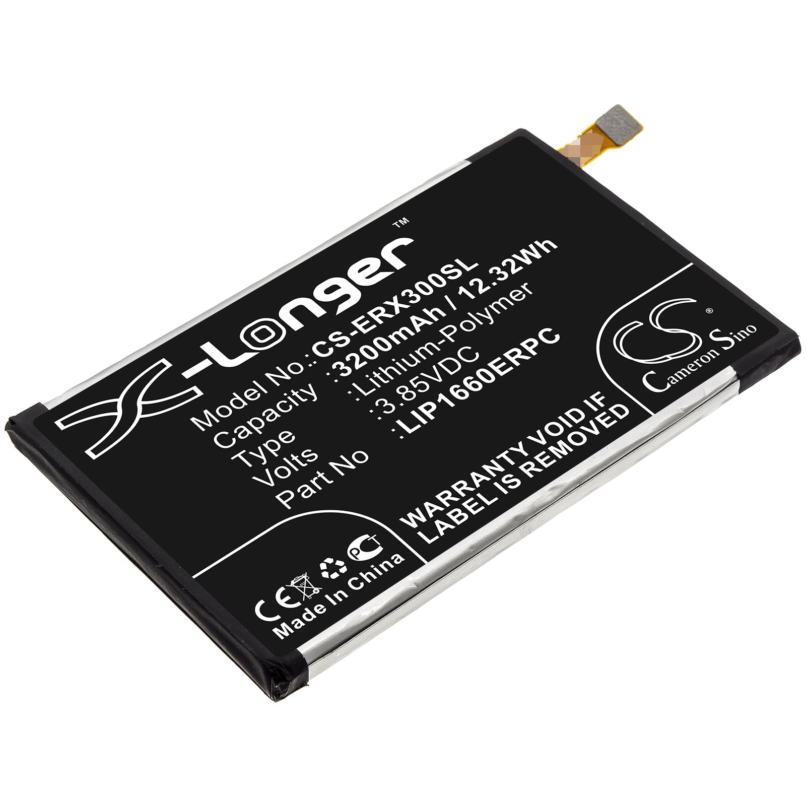 Li - Polymer Battery fits Sony, Lip1660erpc 3.85V, 3200mAh - Batterybuyer.ca