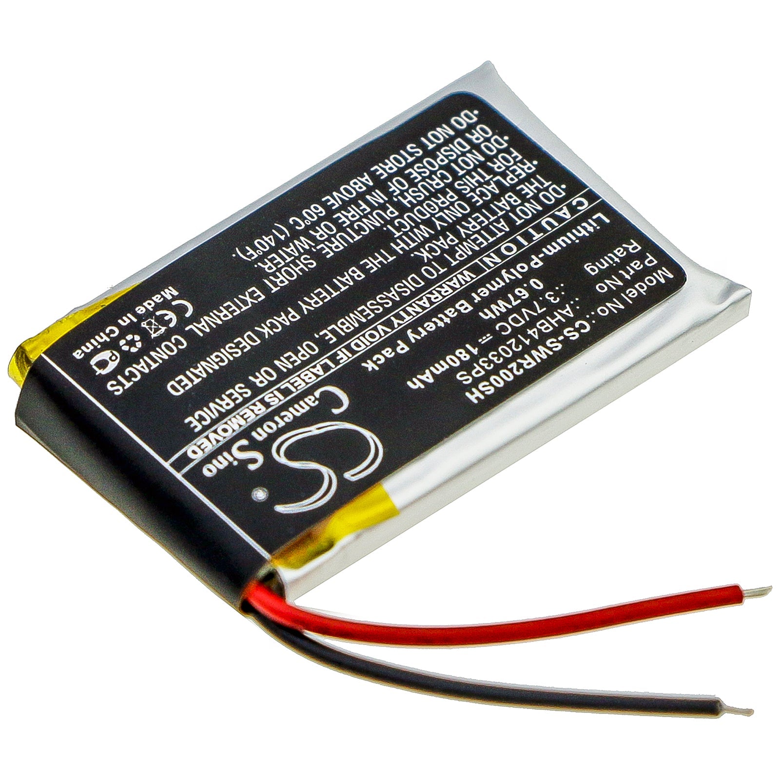 Li-Polymer Battery fits Sony, Smartwatch 2, Sw2 3.7V, 180mAh Smartwatch Cameron Sino Technology Limited