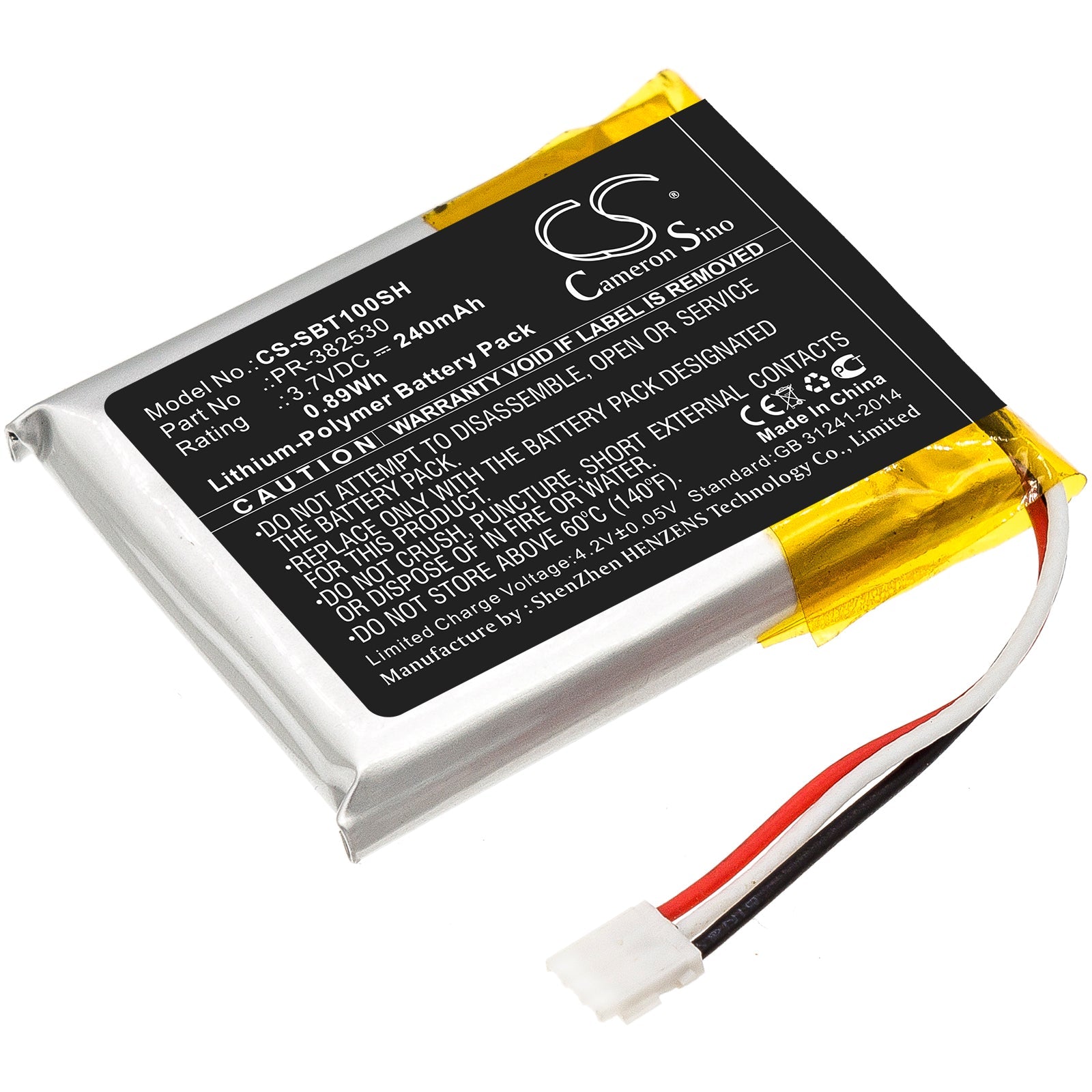 Li-Polymer Battery fits Suunto, Ambit 1, Ambit 2 3.7V, 240mAh Smartwatch Cameron Sino Technology Limited
