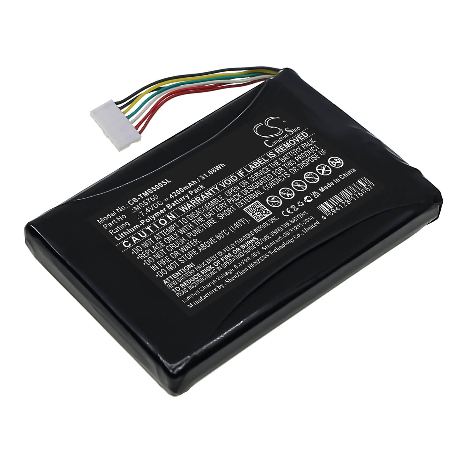 Li-Polymer Battery fits Trimble, Ms5, Ms5n 7.4V, 4200mAh / 31.08Wh Tablet Cameron Sino Technology Limited