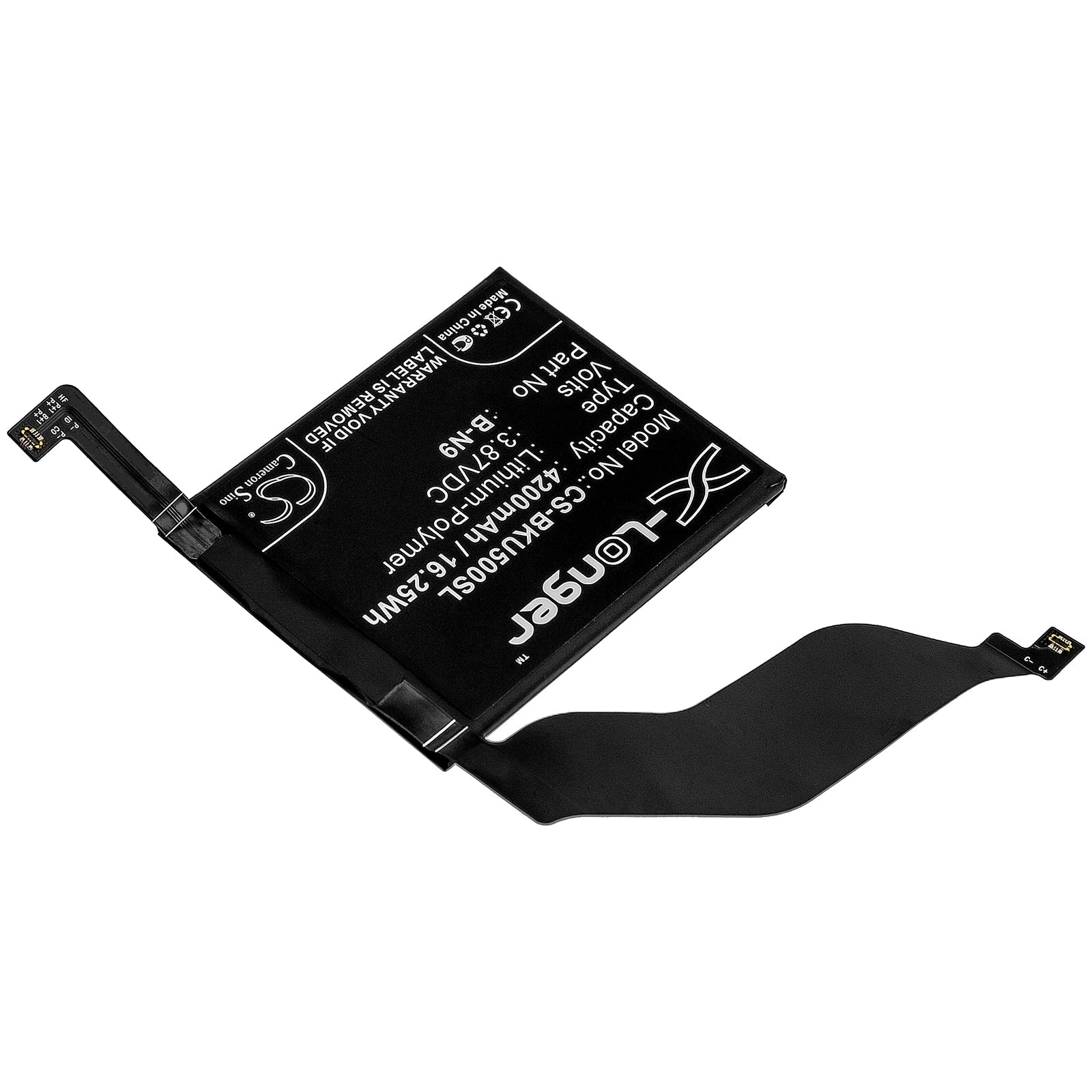 Li - Polymer Battery fits Vivo, Iqoo 5 5g, V2024, V2024a 3.87V, 4200mAh - Batterybuyer.ca