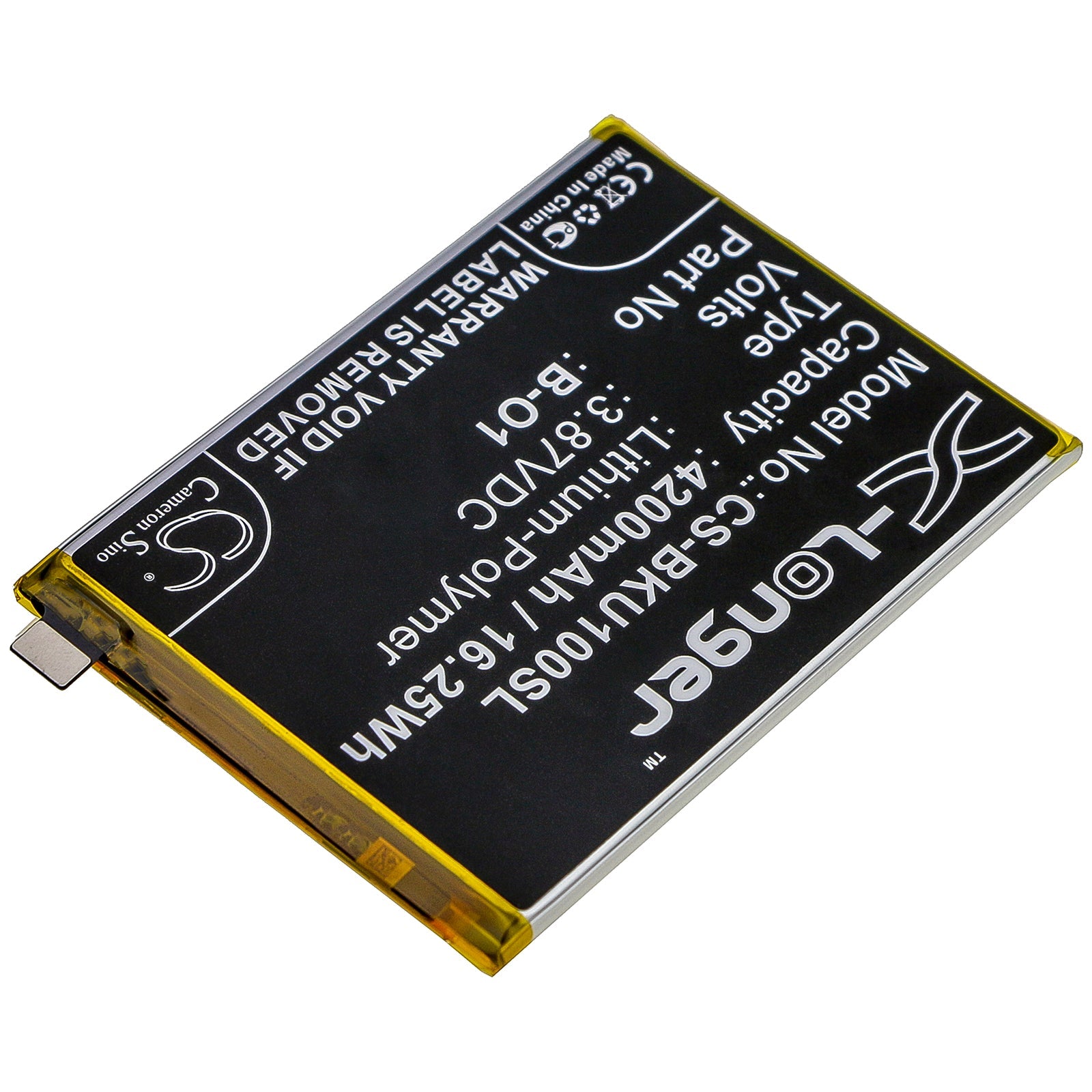 Li - Polymer Battery fits Vivo, Iqoo U1, V2023, V2023a 3.87V, 4200mAh - Batterybuyer.ca