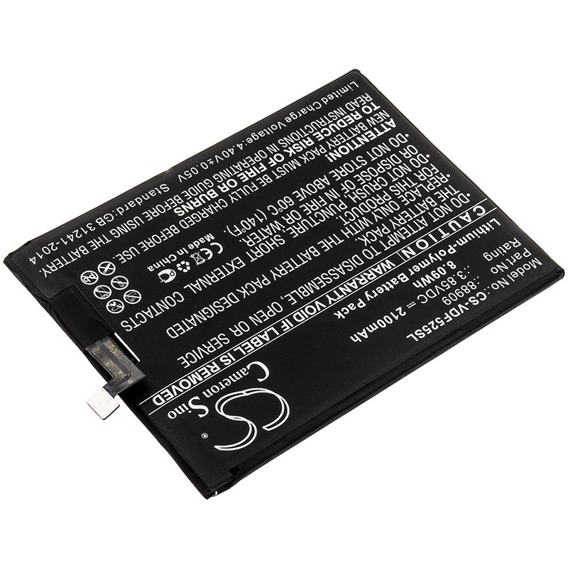Li-Polymer Battery fits Vodafone, 88909, Vfd 525 3.85V, 2100mAh Mobile & SmartPhone Cameron Sino Technology Limited