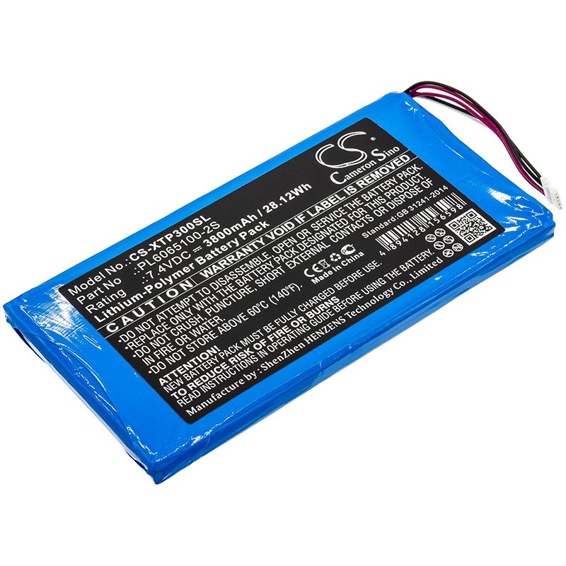 Li-Polymer Battery fits Xtool, Ez300 Pro, Ez400 Pro 7.4V, 3800mAh Diagnostic Scanner Cameron Sino Technology Limited