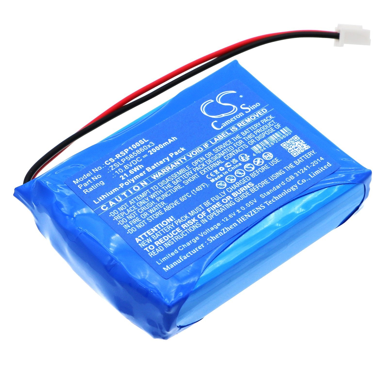 Li-Polymer, Cash Register Battery fits Ratiotec Rapidcount Compact, 10.8V, 2000mAh Cash Register Cameron Sino Technology Limited